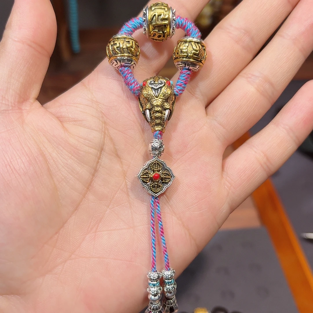 09号文玩配饰套装文玩配饰一整套三通金刚全套星月百香籽通用diy