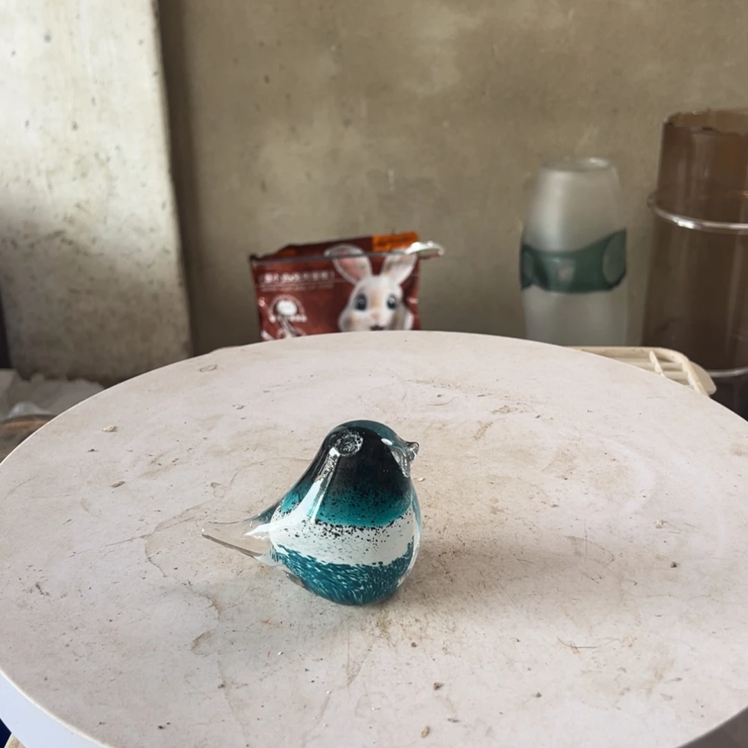 弘扬琉璃花器微瑕高度8
