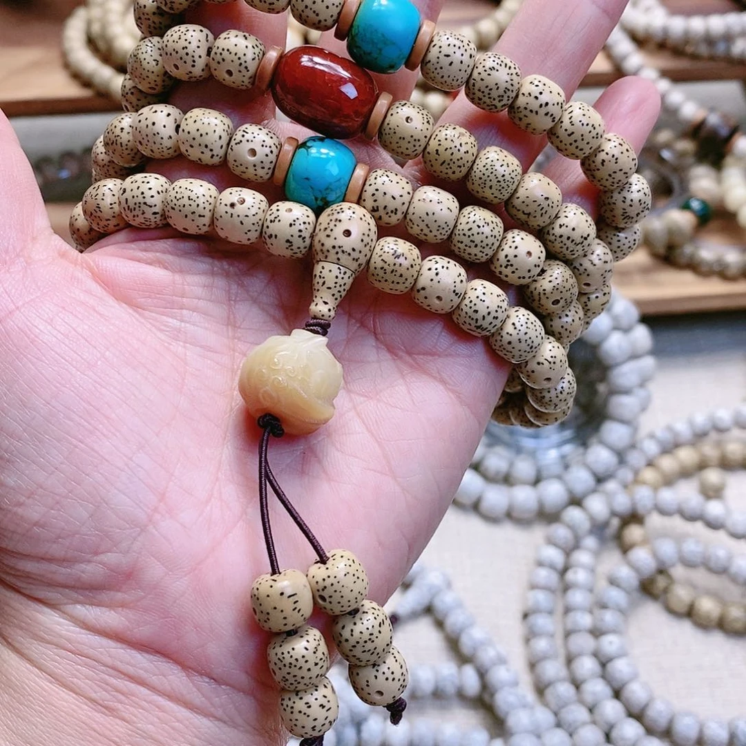 手串星月菩提定制108颗10*9m m