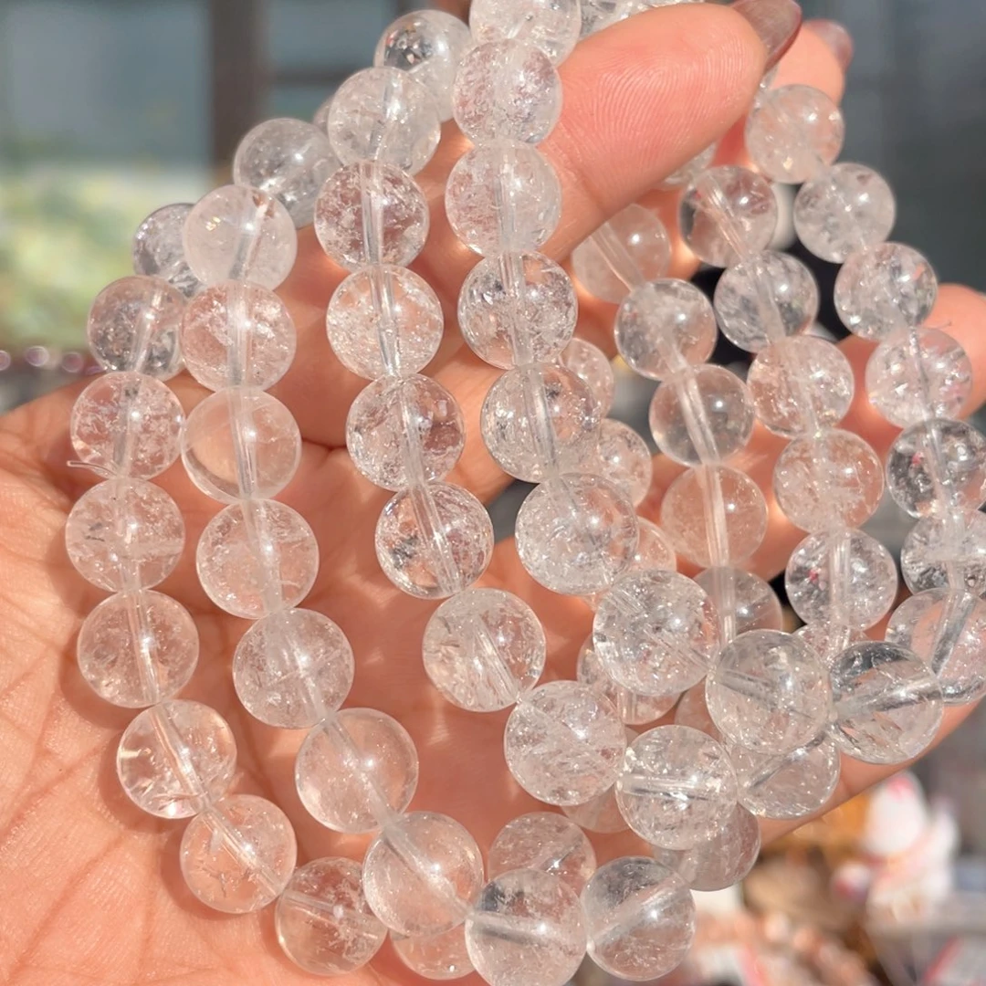 水晶手串未镶嵌10mm白阿塞手串多样性发其一