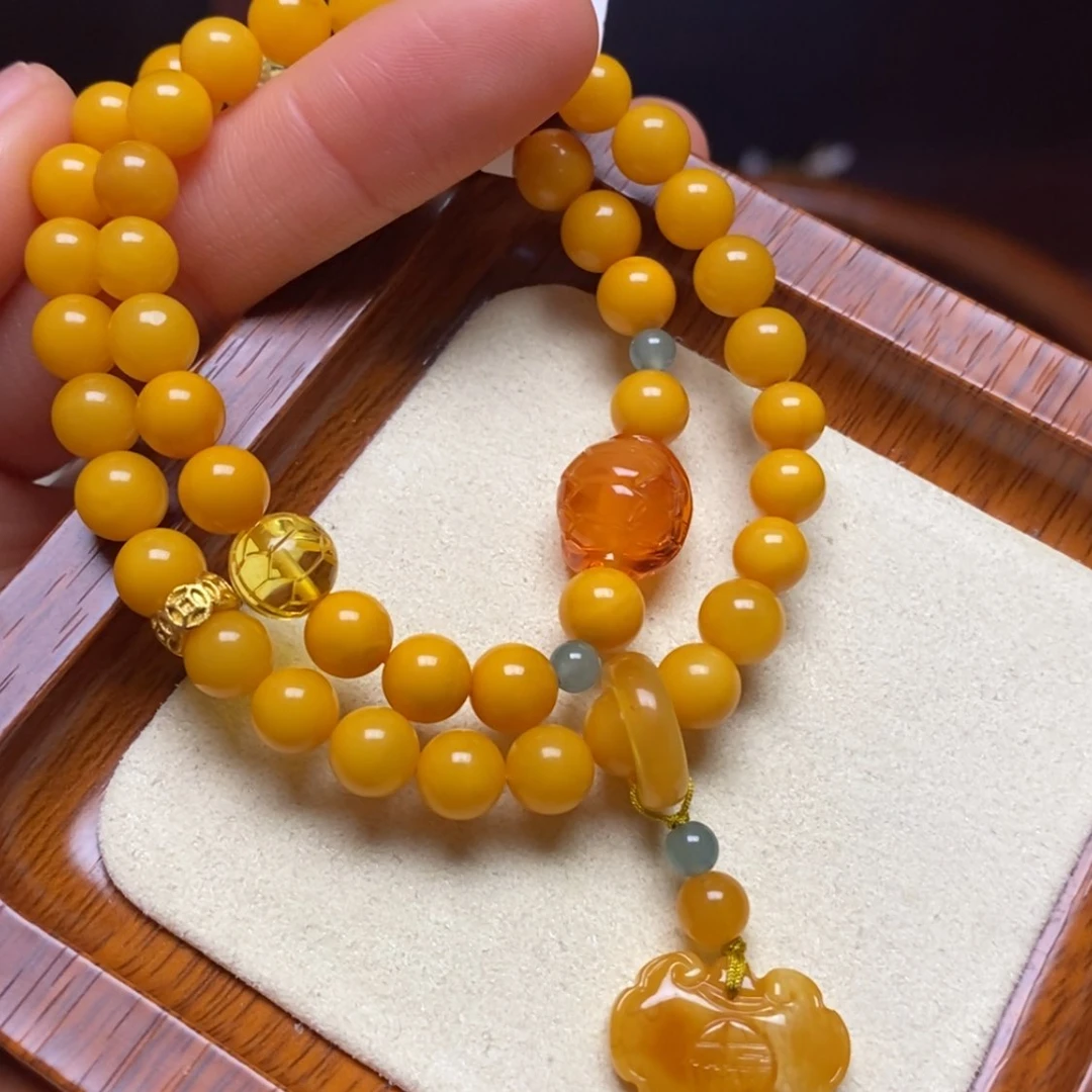 【闪购商品】蜜蜡手链未镶嵌手串