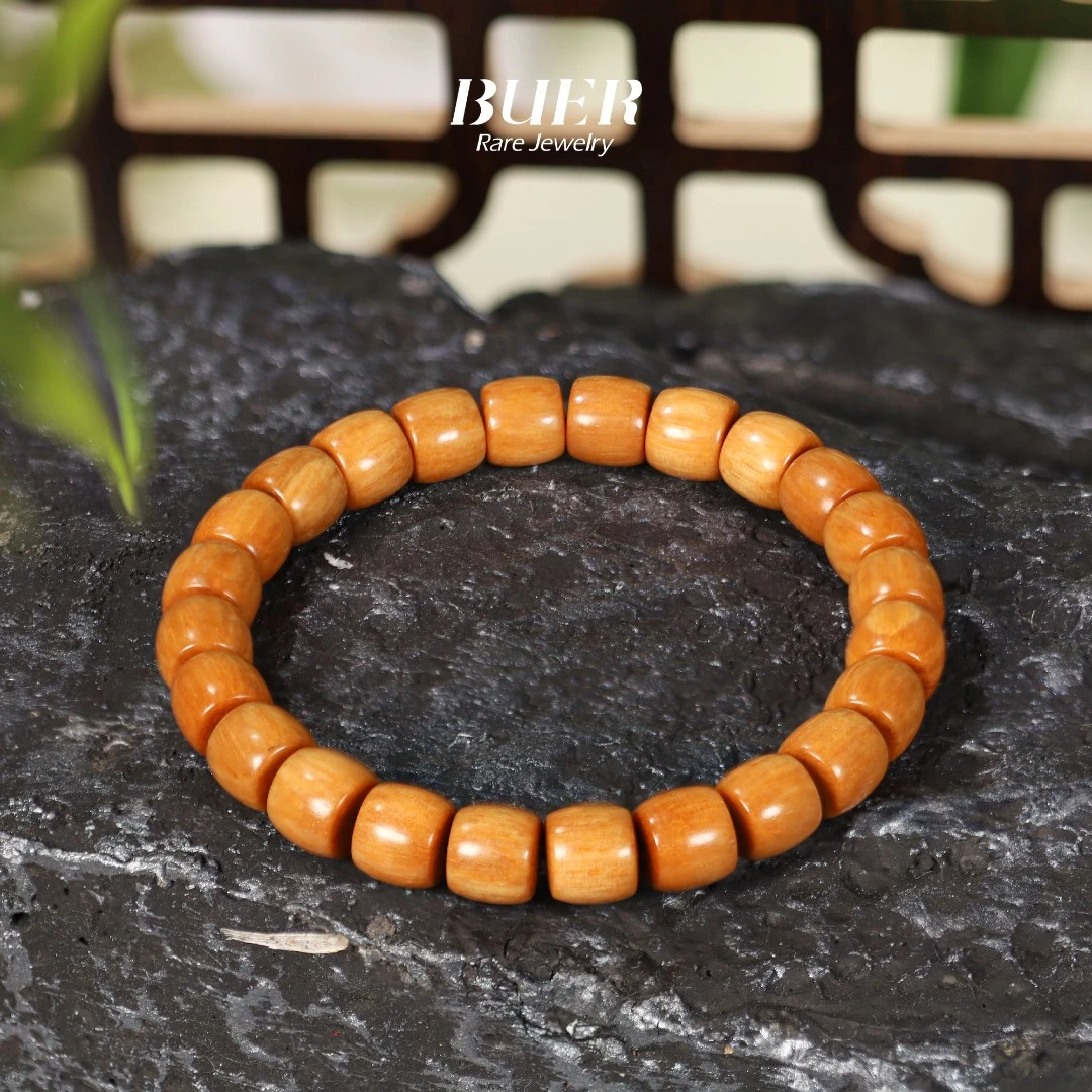 【不二】贡木单圈手串简约素圈文玩手串