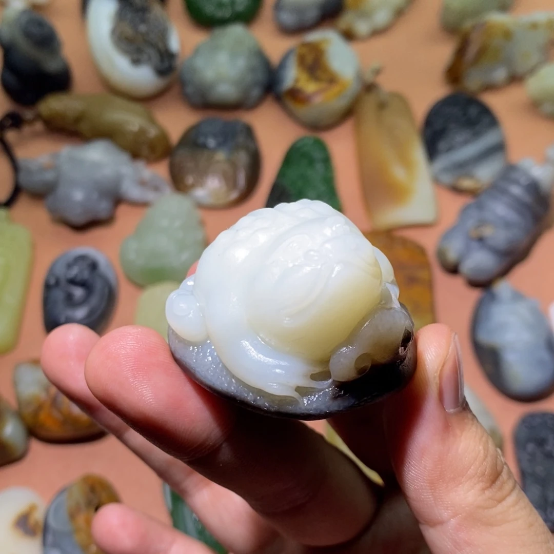 未镶嵌和田玉挂件火*