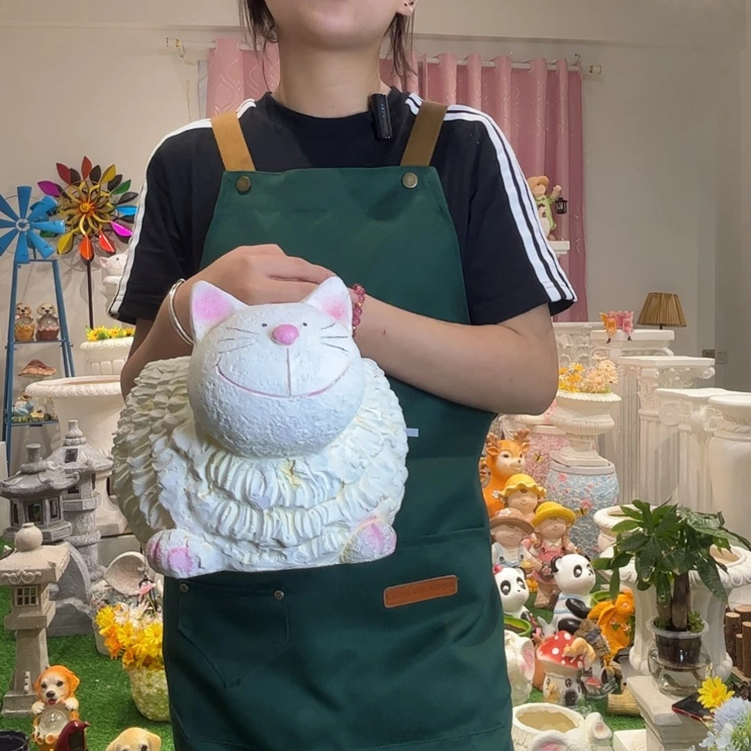 茶宠草叶小猫福利花缸