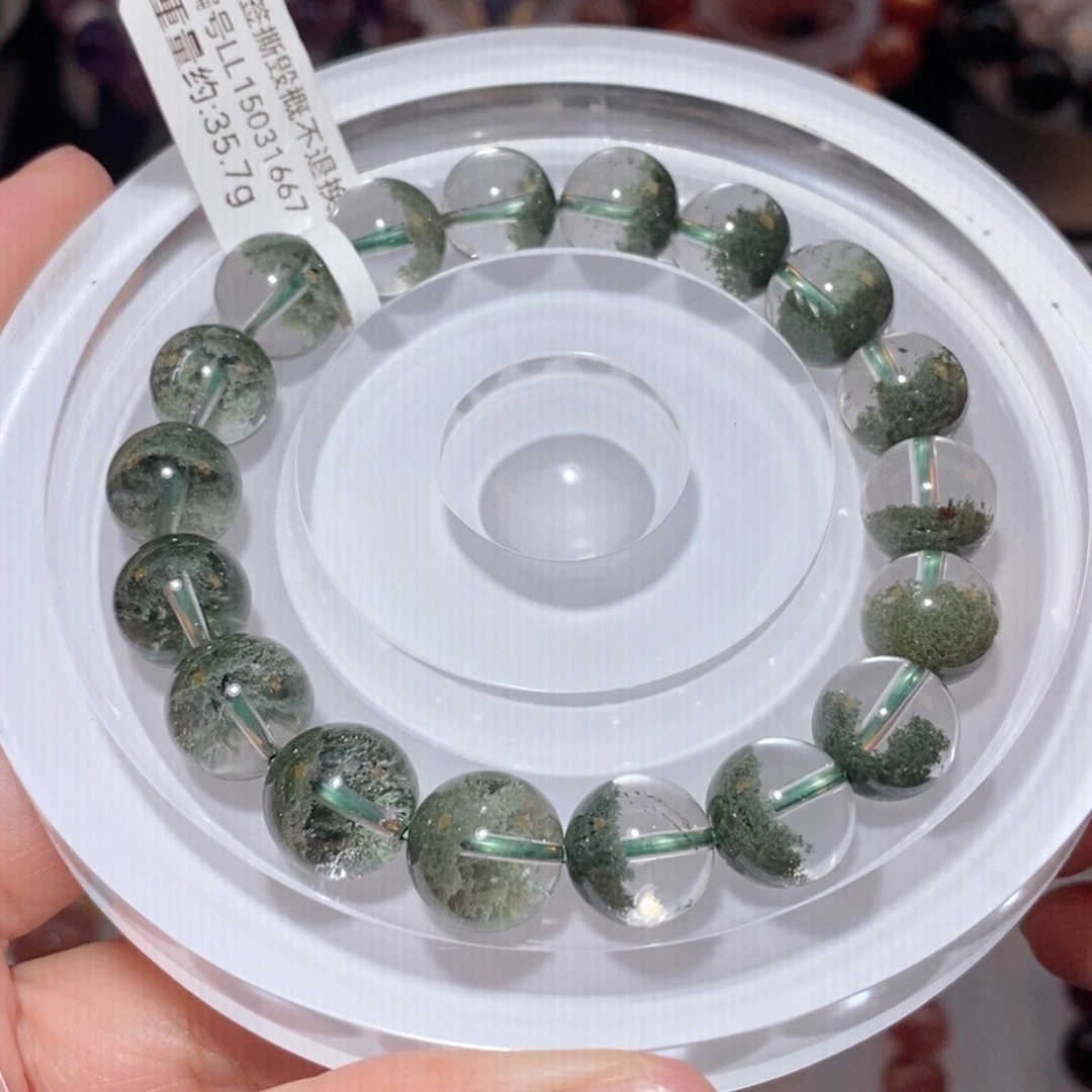未镶嵌手链水晶F绿幽灵11.4