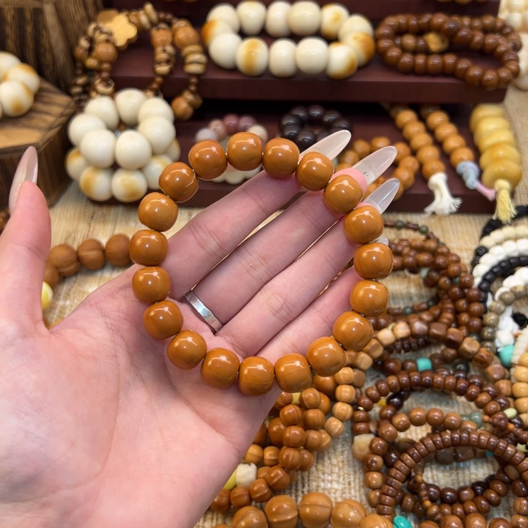 爱***)手串猴头核桃卡12老型素圈