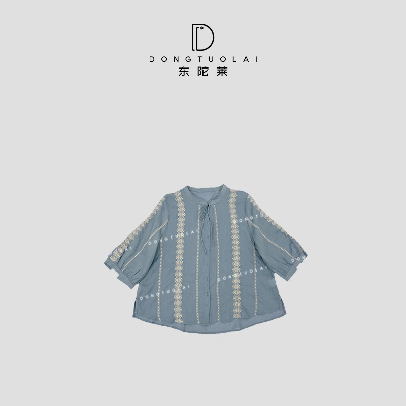 《钟意》衬衫气质常规款休闲百搭休闲宽松夏季时尚长袖夏季