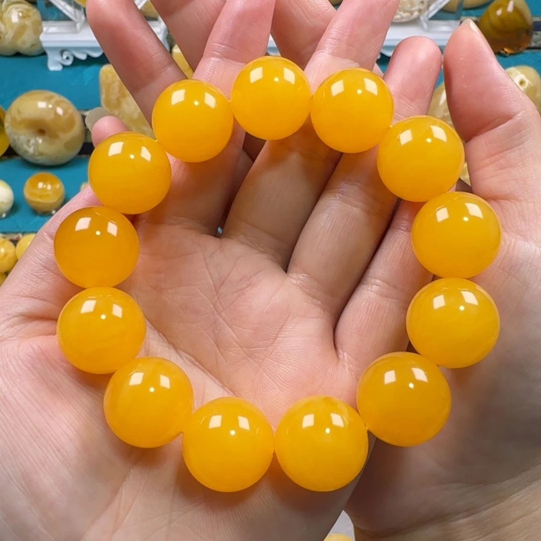 未镶嵌琥珀手链蜜蜡