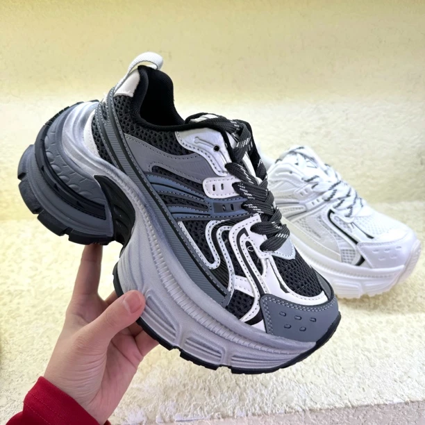 99511小个子厚底老爹鞋女春夏擦色做旧脏脏鞋休闲运动鞋