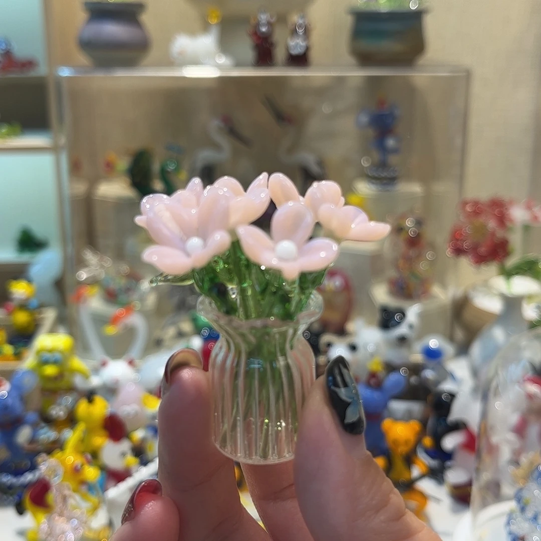 手工艺品琉璃小野花