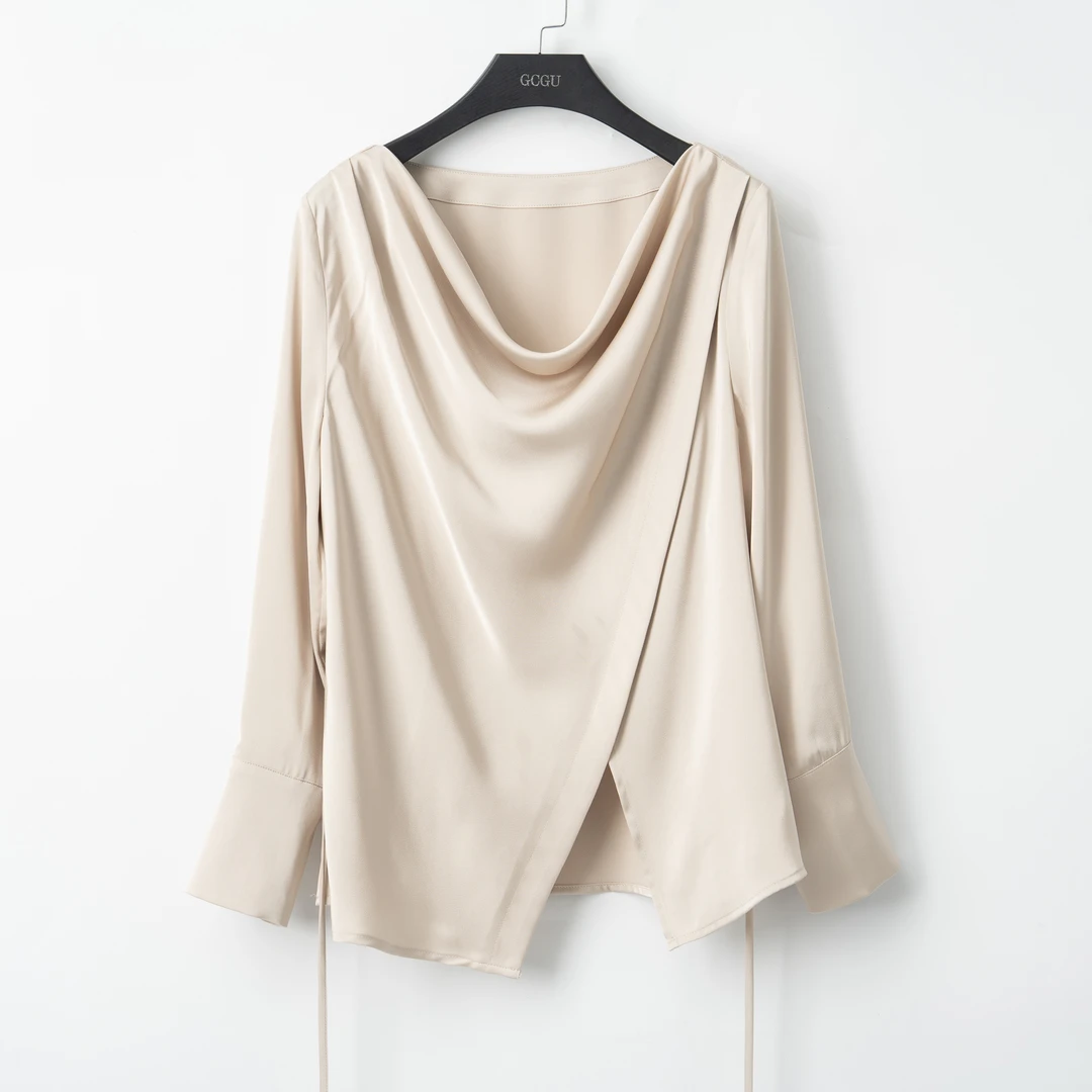 卡其通勤日常长袖上衣-21575