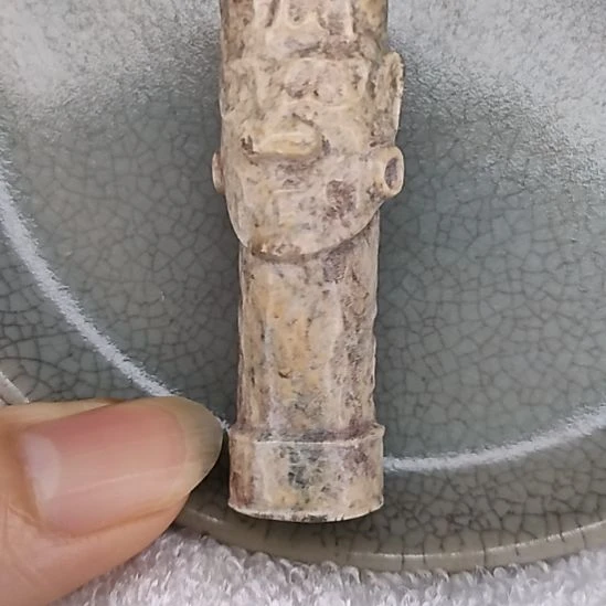 摆件开片瓷器瓷片摆件