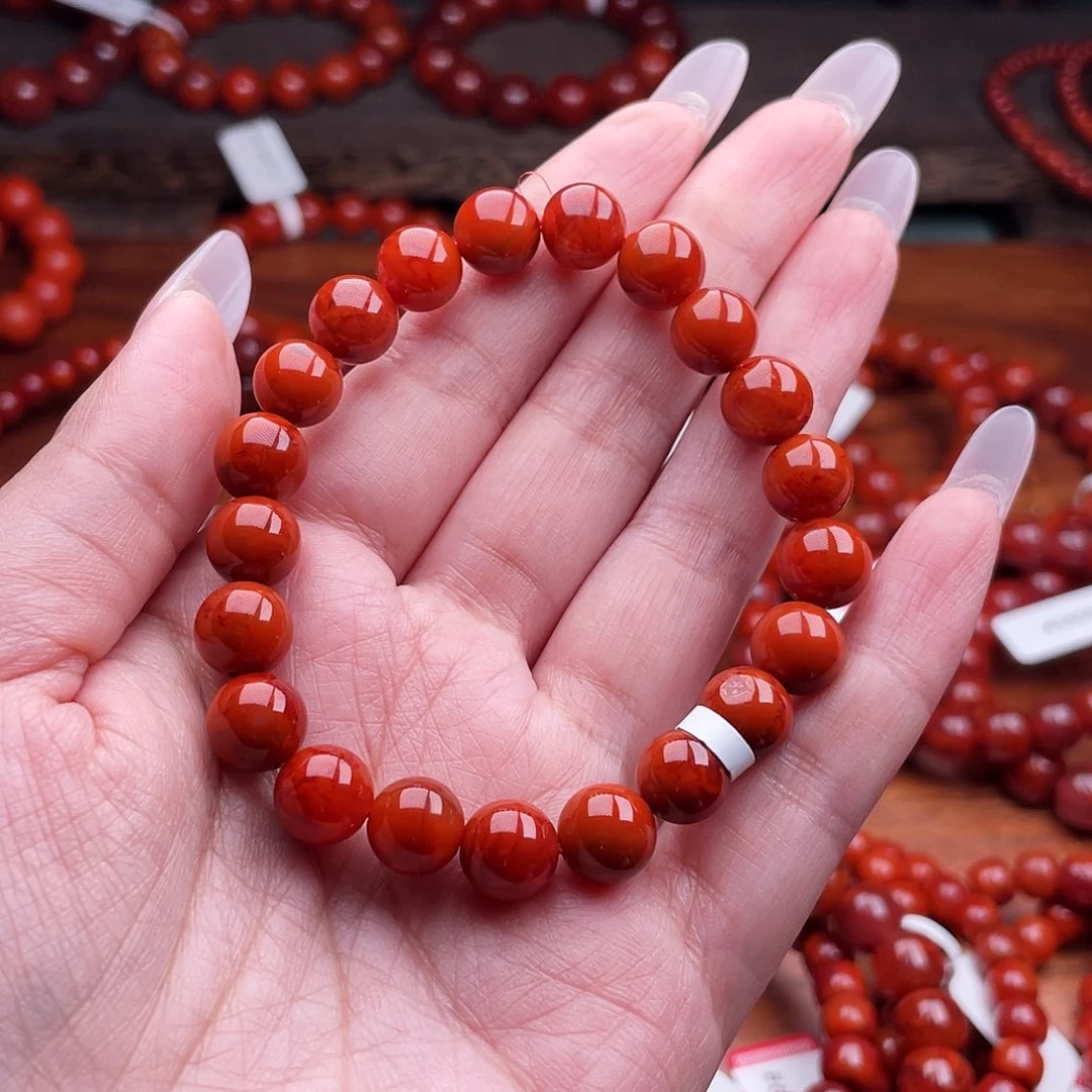 南红玛瑙未镶嵌瓦西云端手串9mm