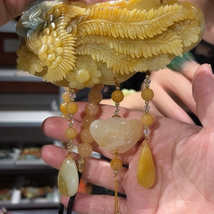 未镶嵌岫玉毛衣链