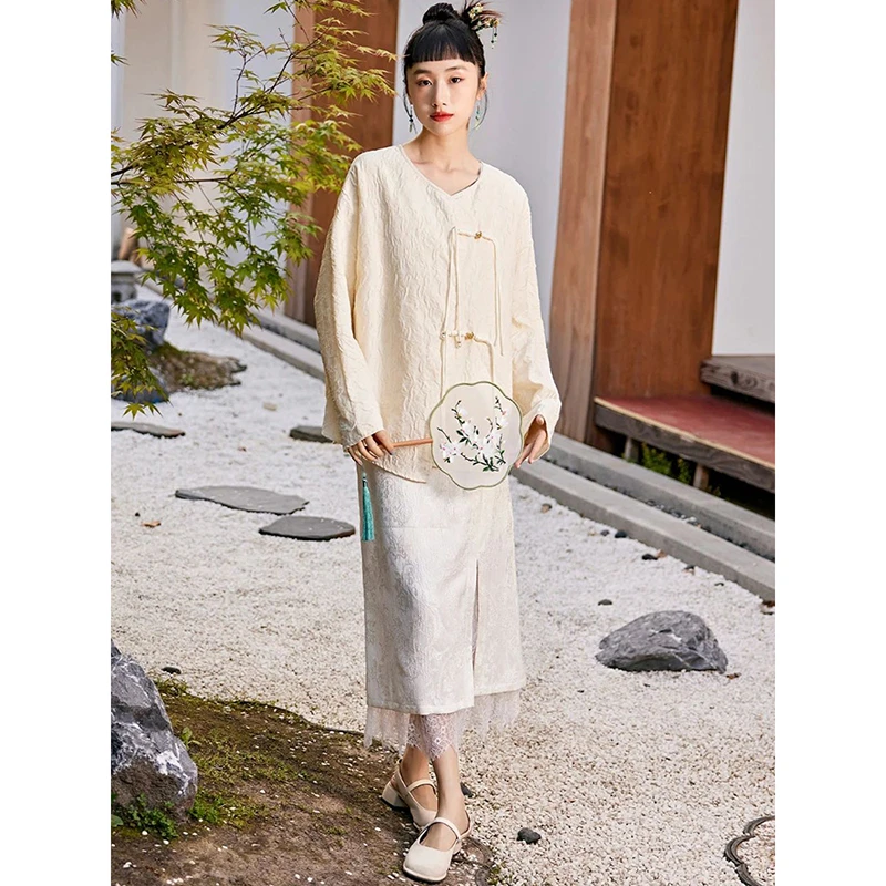 34011【觅系列】新中式半裙33MX557A112