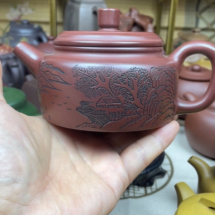 紫砂茶壶紫砂壶龙血砂德钟220cc