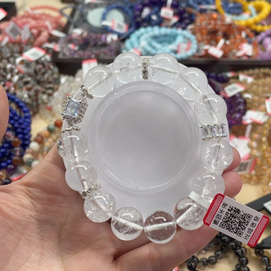 水晶手链合金单圈14.5mm白阿塞