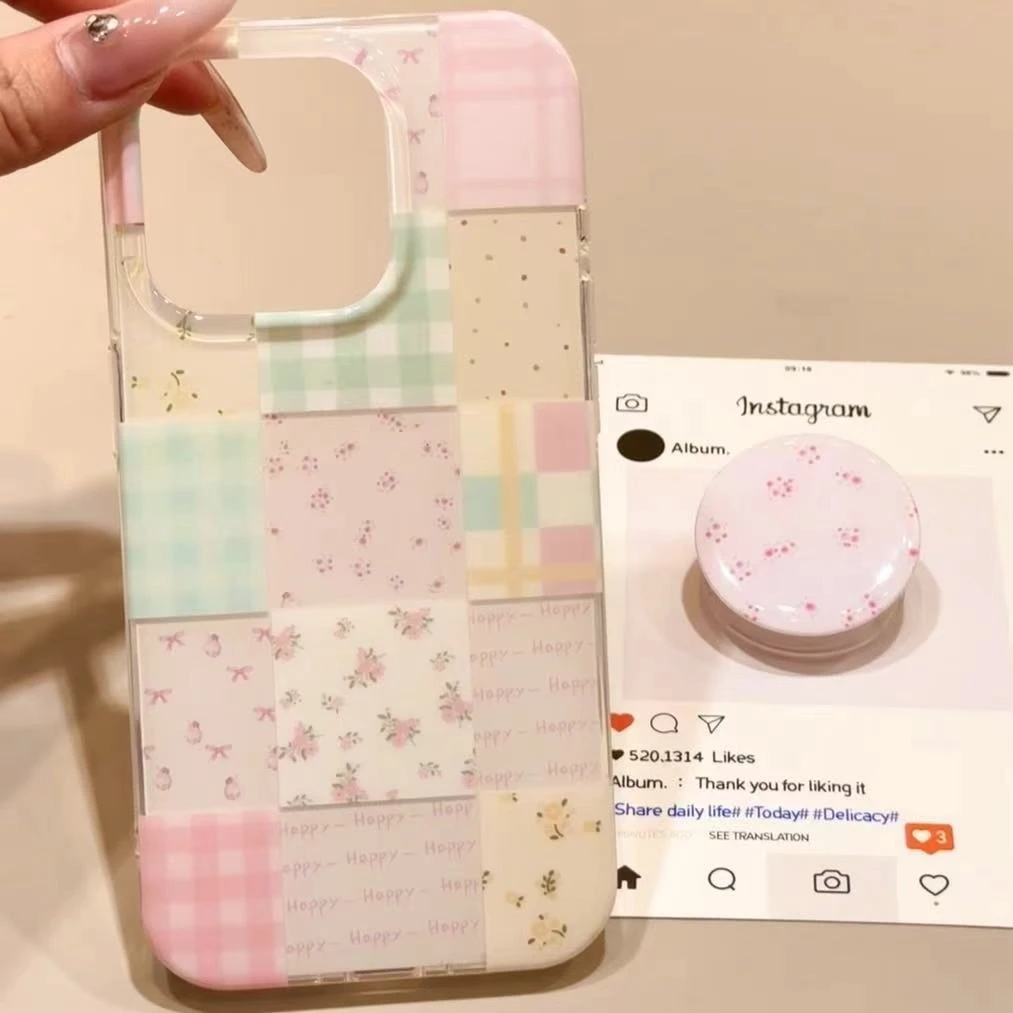 小碎花适用苹果iphone小米15/14/13promax防摔vivo华为oppo手机壳