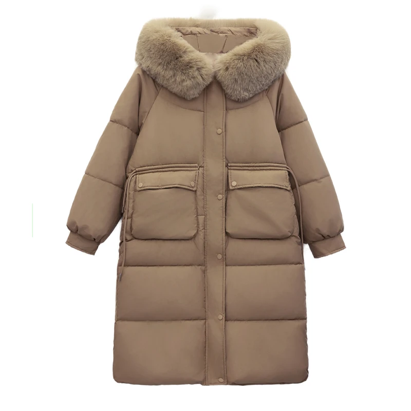 2024新款中长款过膝显瘦棉服韩版加厚棉衣百搭外套棉袄16款