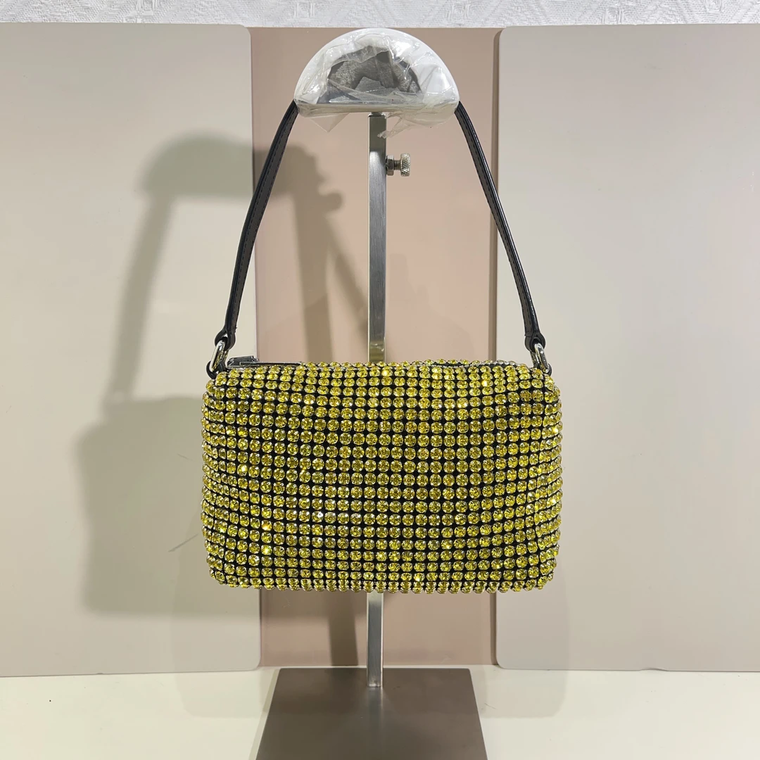 95新 ALEXANDER WANG 亚历山大王水钻手提包a9143