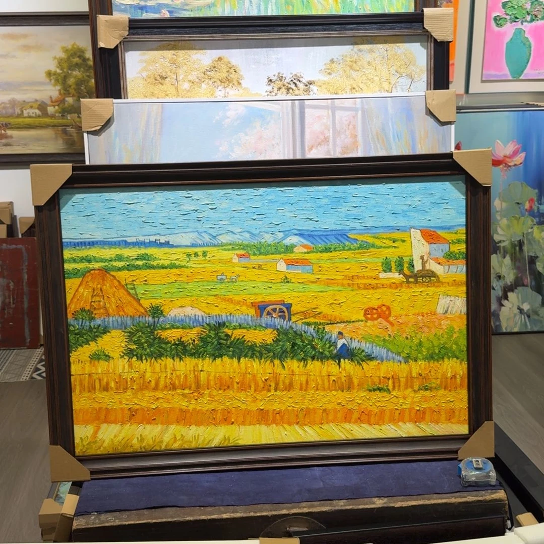相***生竖款纯手工油画作品