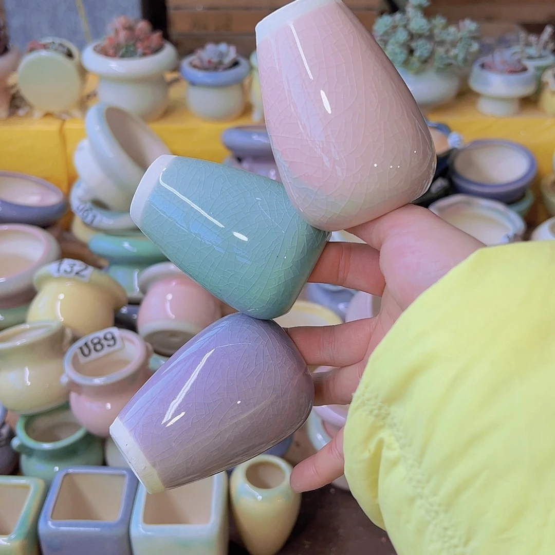 红陶陶瓷花盆当场满12包邮