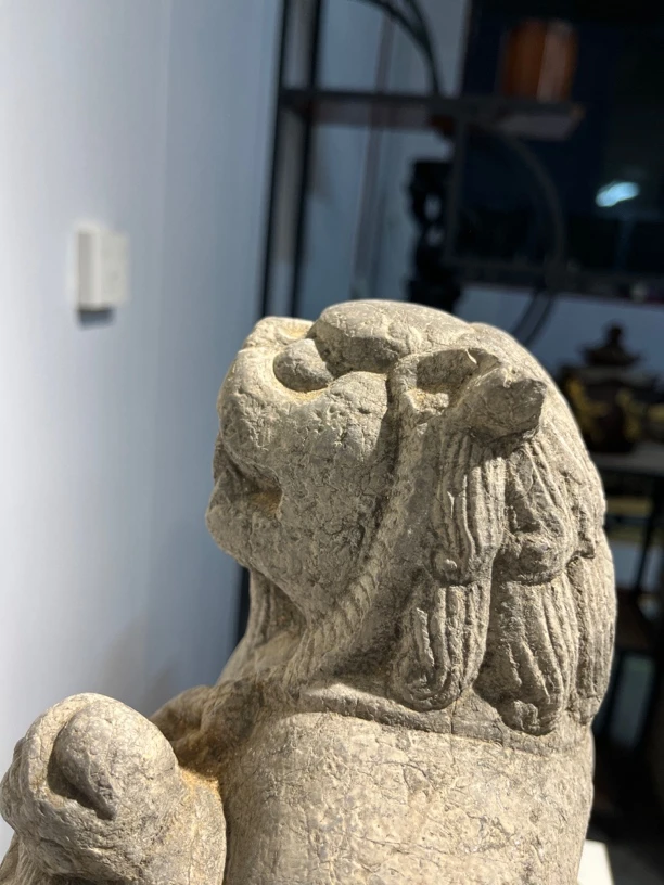 青石小狮子，漂亮大气