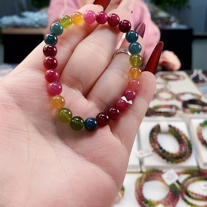 碧玺手链未镶嵌G2472单圈颜色微差发1