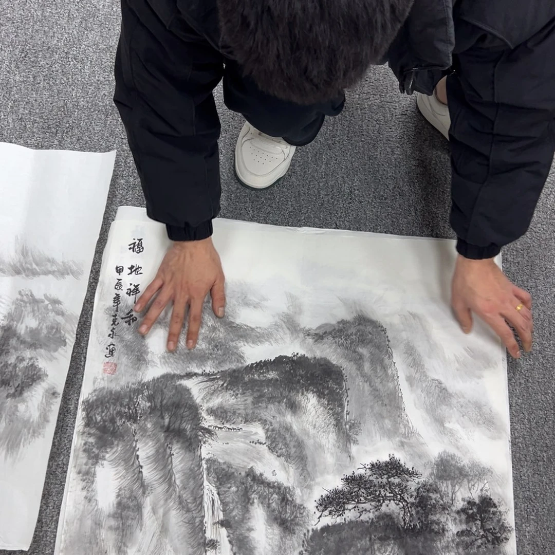 国画纯手绘字画宣纸