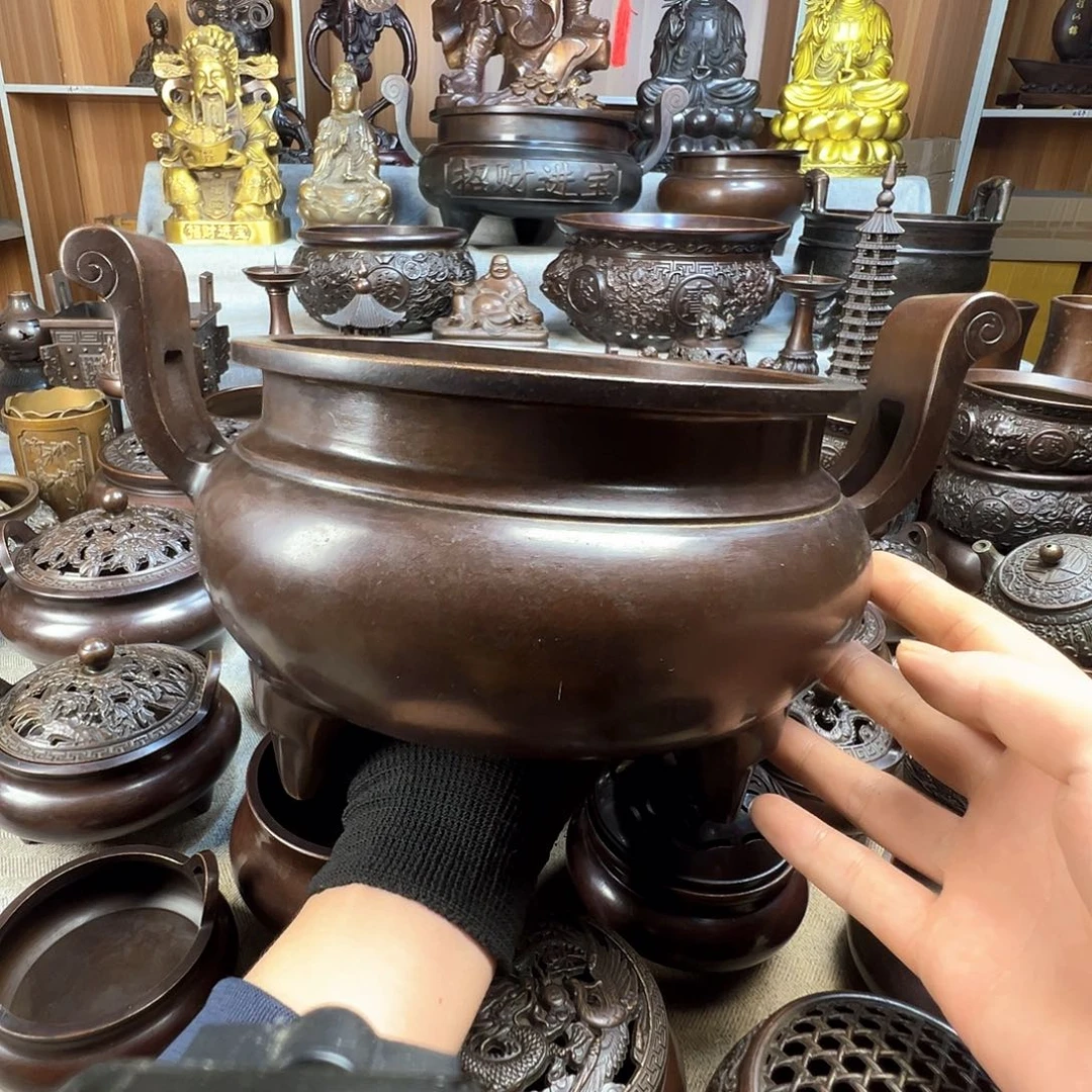 乐***乐铜香炉铜摆件铜工艺品