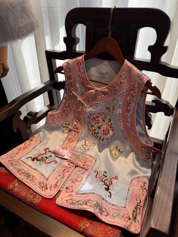 『净』原创设计早春新款高端重工刺绣复古国风斜襟唐装