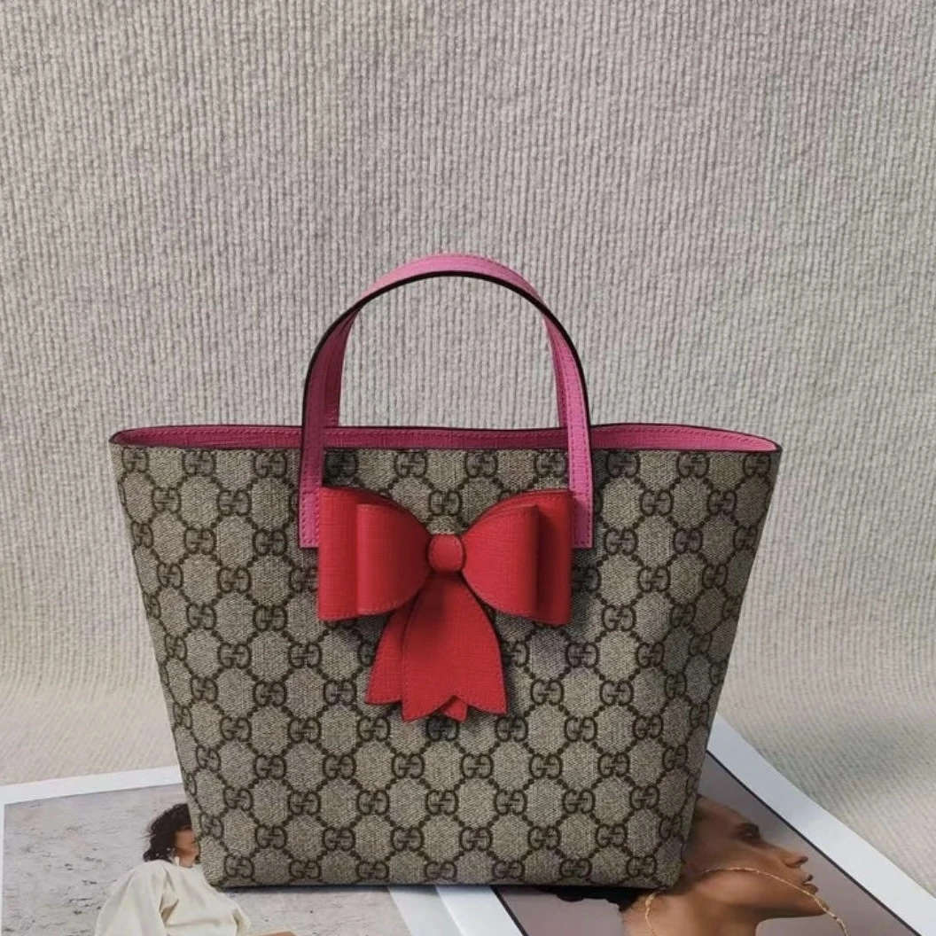99新 GUCCI/古驰 古驰儿童包蝴蝶结