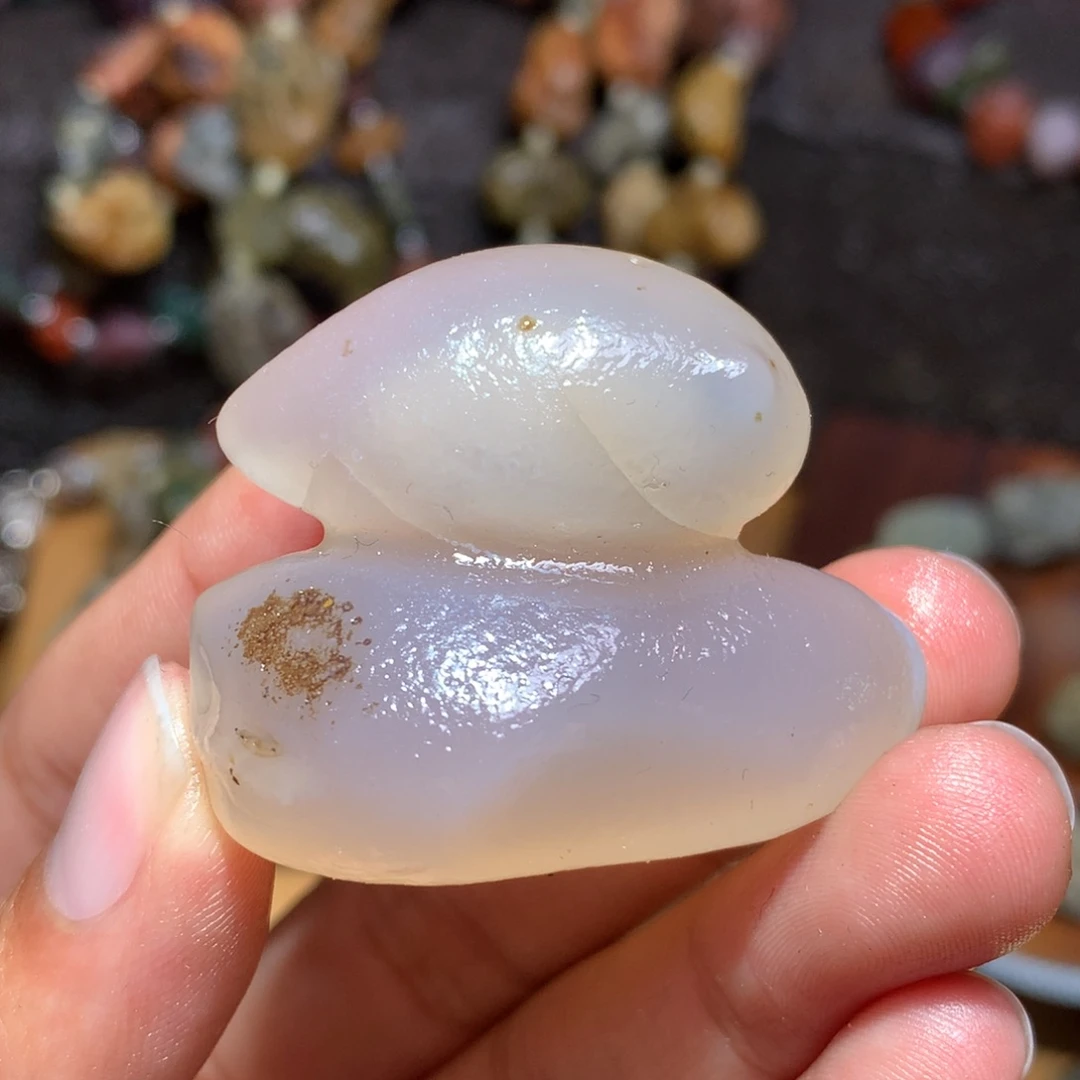 未镶嵌玛瑙/玉髓珠宝半成品