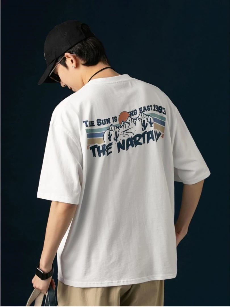 280g重磅双纱纯棉短袖T恤男士休闲夏季半袖宽松圆领ins潮流百搭