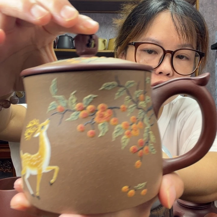 茶杯紫砂原矿紫砂杯