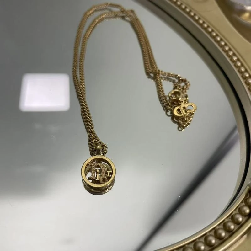 95新 DIOR/迪奥 乱乱子中古汉堡/项链/91827