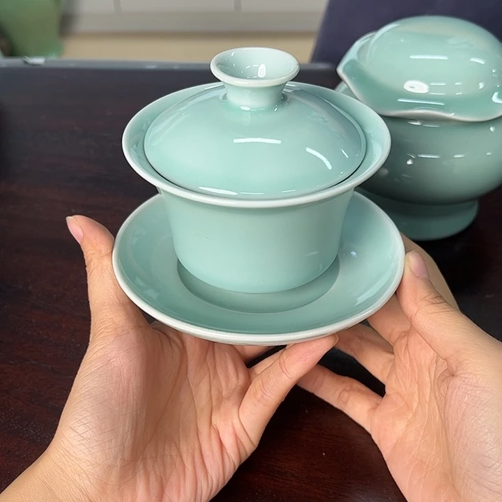 龙泉云间青瓷小米茶器