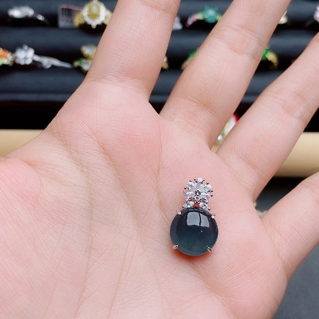 翡翠戒指银S925镶嵌这**肉111111