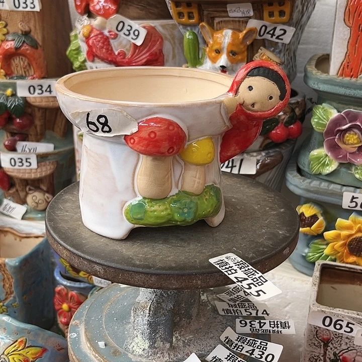 粗陶材质多肉花盆