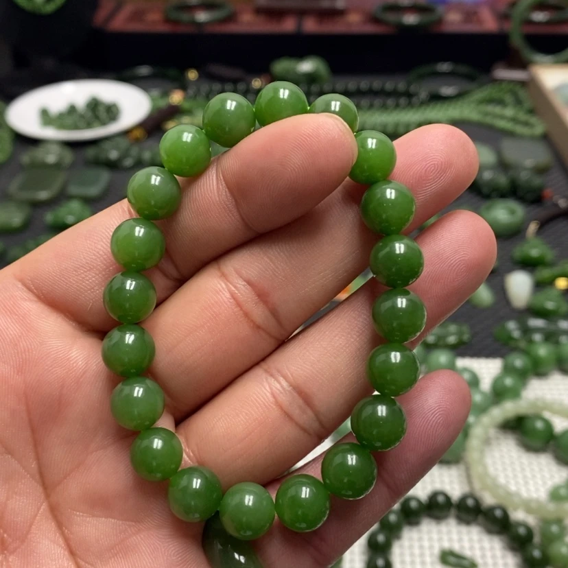 【闪购商品】和田玉（碧玉）手链未镶嵌吴*想