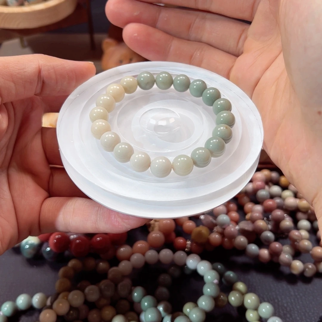 石英质玉手链未镶嵌淡**风169