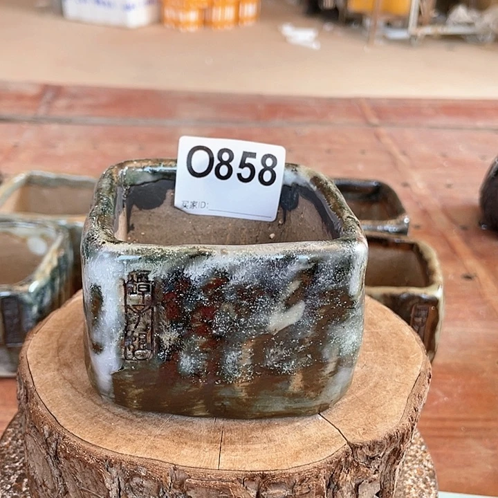 紫砂花盆方盆 内口7