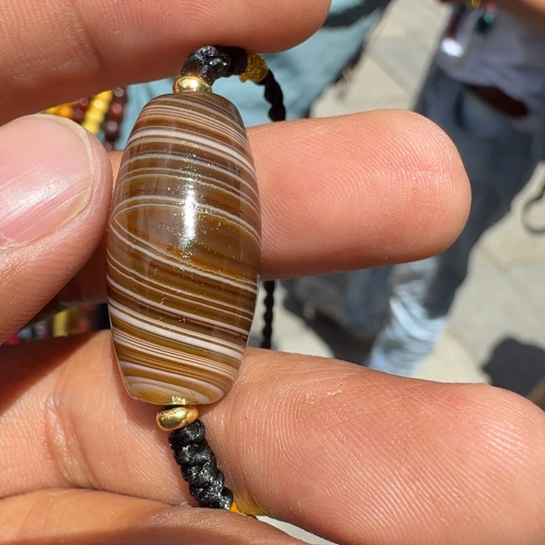 玛瑙/玉髓颈饰未镶嵌精品珠子（覆膜）