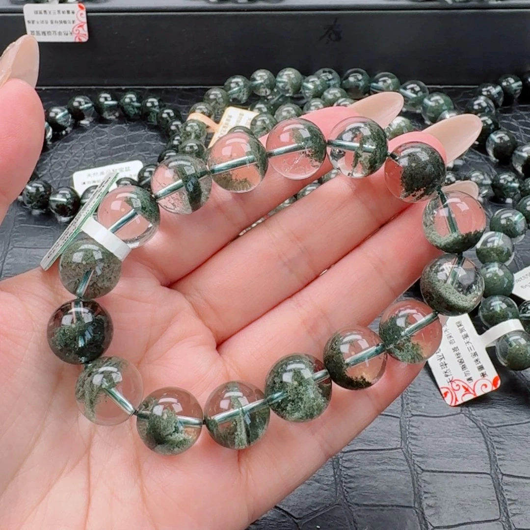 未镶嵌手链水晶绿幽灵12.8