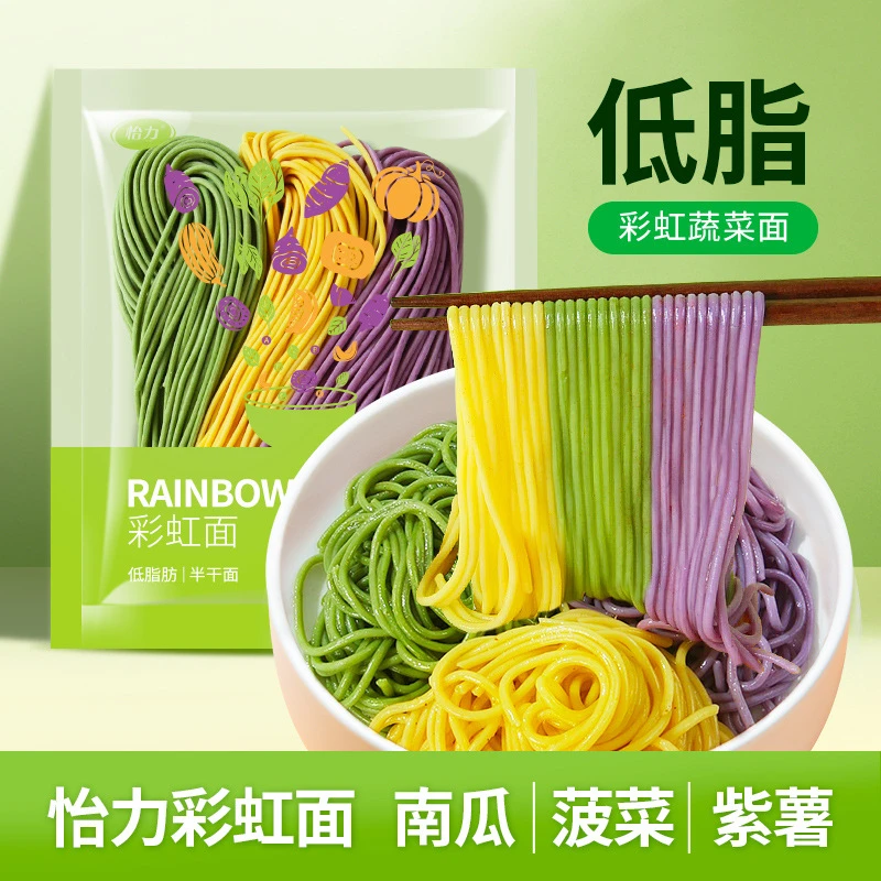 怡力低脂彩虹半干面150克/袋待煮面条否河北常温