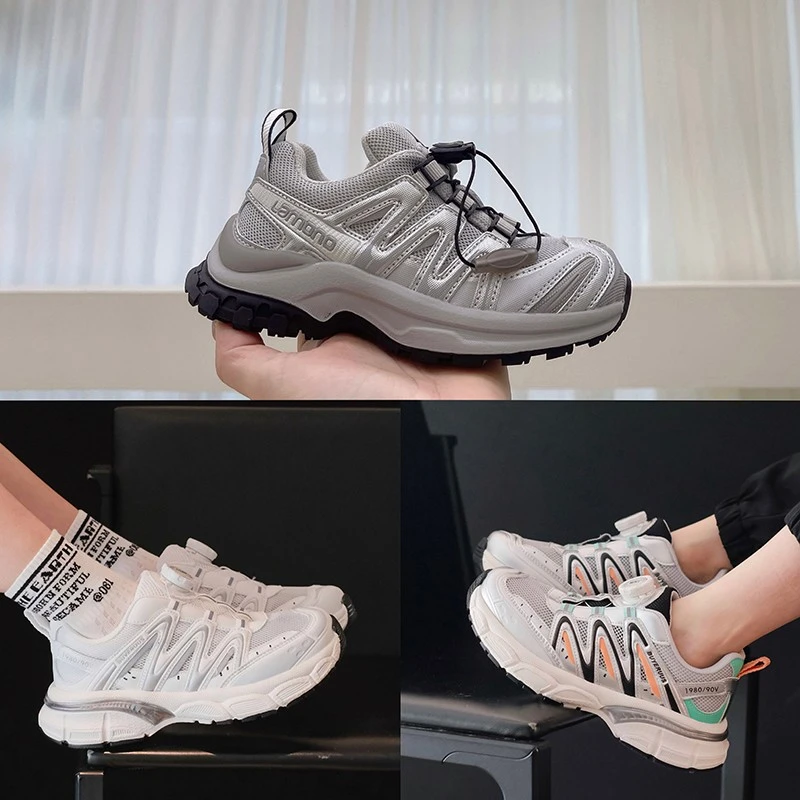 X762 春夏中大童单网童鞋女童登山鞋儿童透气徒步鞋亲子