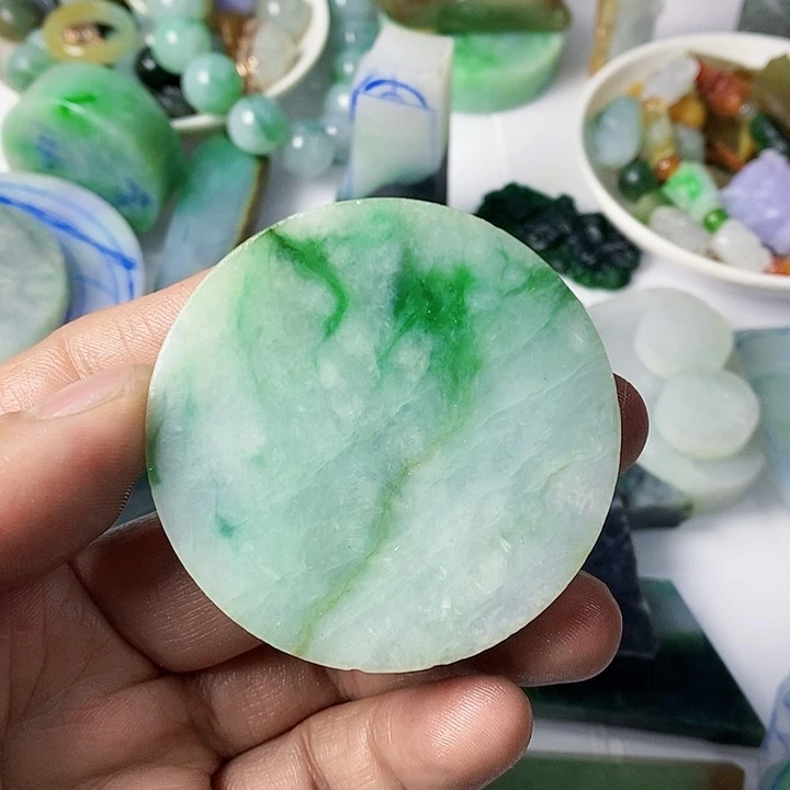 翡翠散珠天然翡翠A货