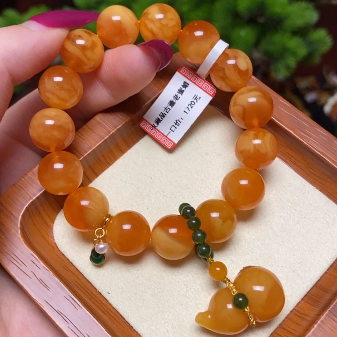 【闪购商品】蜜蜡颈饰未镶嵌手串