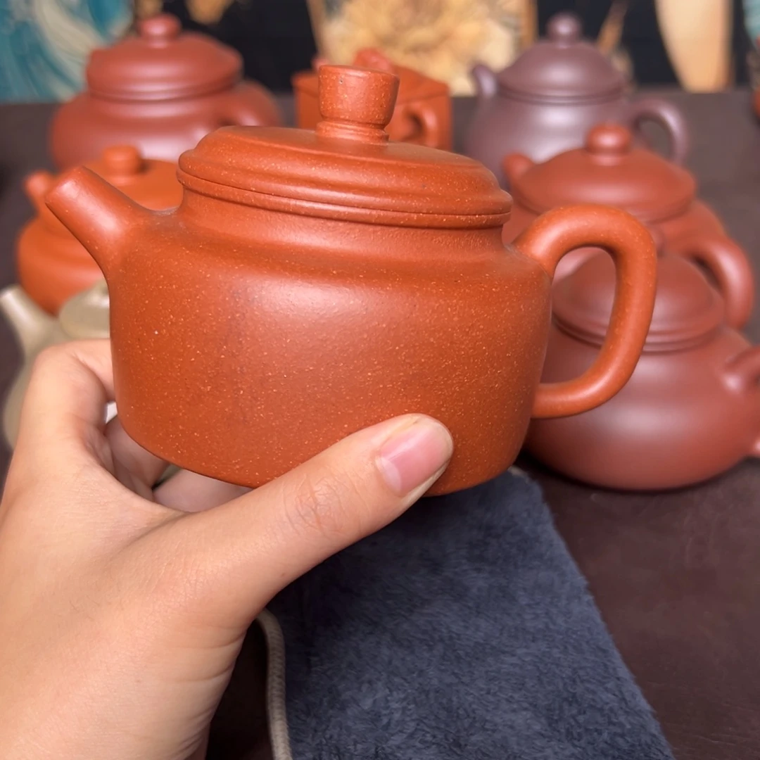 光***刻紫砂茶壶微瑕230毫升