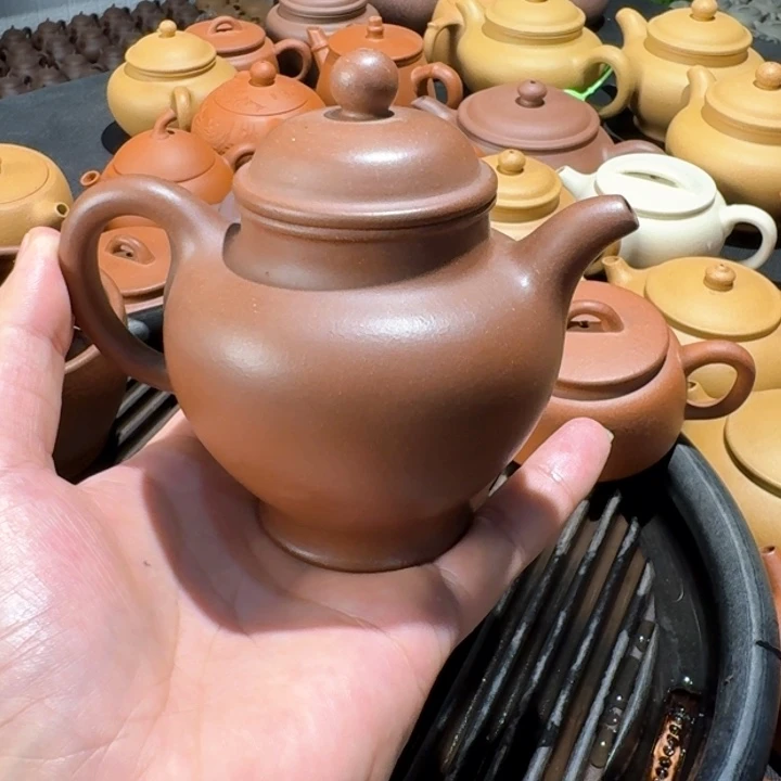 茶壶紫砂底槽清掇球230cc